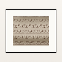 Warm Earth Watercolor-wash Line Art Print  – Limited Edition