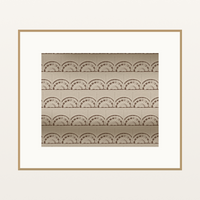 Warm Earth Watercolor-wash Line Art Print  – Limited Edition