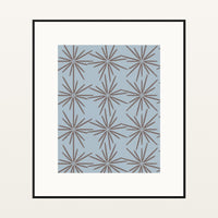 Cool Ocean Art Deco – Limited Edition Art Deco Art Print — Black gallery mat