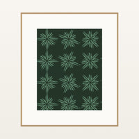 Cool Ocean Art Deco – Limited Edition Art Deco Art Print — Natural gallery mat