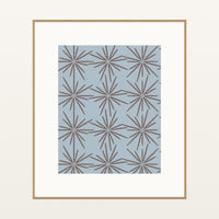 Cool Ocean Art Deco – Limited Edition Art Deco Art Print — Natural gallery mat