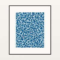 Cool Ocean Terrazzo – Signed 50-Edition Giclée Print for Gallery Walls — Black gallery mat