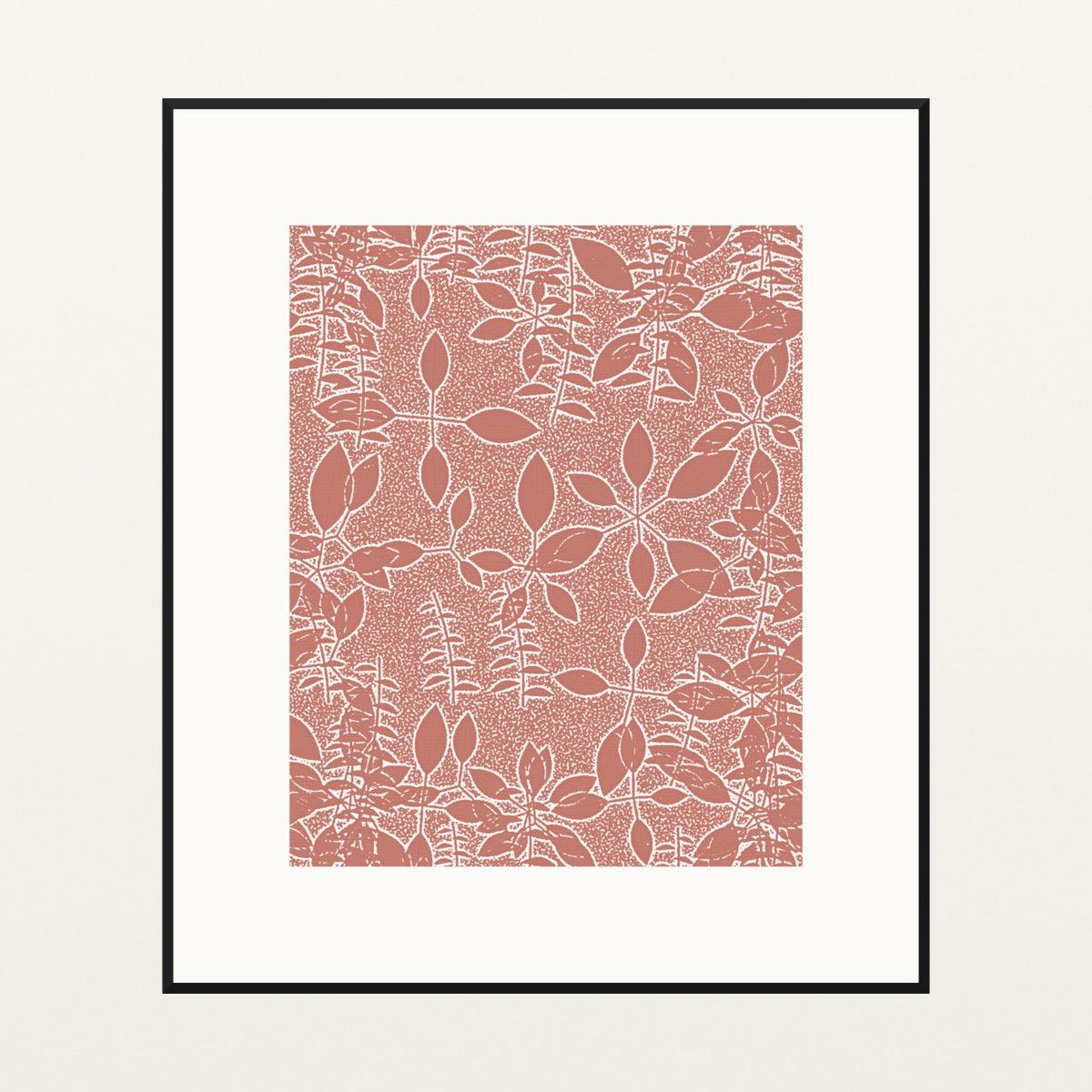 Coral Sand Botanical – Signed 50-Edition Giclée Print for Gallery Walls — Black gallery mat