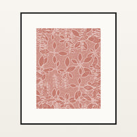 Coral Sand Botanical – Signed 50-Edition Giclée Print for Gallery Walls — Black gallery mat