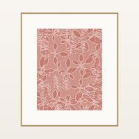 Coral Sand Botanical – Signed 50-Edition Giclée Print for Gallery Walls — Natural gallery mat
