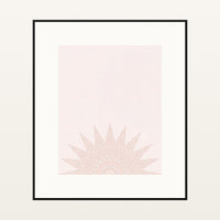 Coral Sand Ombré Gradient – Signed 50-Edition Giclée Print for Gallery Walls — Black gallery mat