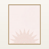 Coral Sand Ombré Gradient – Signed 50-Edition Giclée Print for Gallery Walls — Floating natural frame