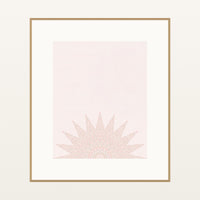 Coral Sand Ombré Gradient – Signed 50-Edition Giclée Print for Gallery Walls — Natural gallery mat