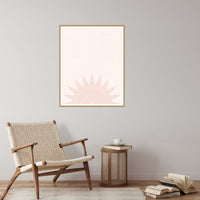 Coral Sand Ombré Gradient – Signed 50-Edition Giclée Print for Gallery Walls — Reading nook