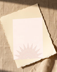 Coral Sand Ombré Gradient – Signed 50-Edition Giclée Print for Gallery Walls — Paper/edge detail