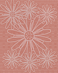 Coral Sand Watercolor Sunflowers Wash Art Print