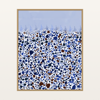Indigo Terrazzo – Signed 50-Edition Giclée Print for Gallery Walls