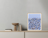 Indigo Terrazzo – Signed 50-Edition Giclée Print for Gallery Walls