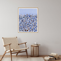 Indigo Terrazzo – Signed 50-Edition Giclée Print for Gallery Walls
