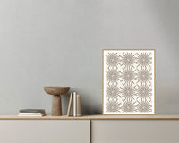 Driftwood Art Deco – Limited Edition Art Deco Art Print — Grey wall with bowl