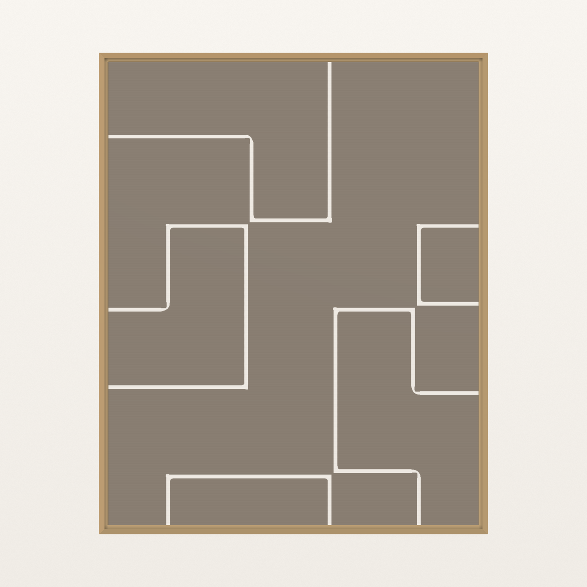 Driftwood Geometric Line Wall Art