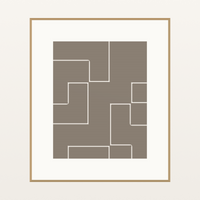 Driftwood Geometric Line Wall Art