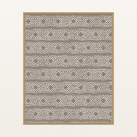 Driftwood Ikat Weave – Limited Edition Ikat Weave Art Print — Floating natural frame