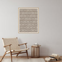 Driftwood Ikat Weave – Limited Edition Ikat Weave Art Print — Reading nook