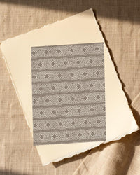 Driftwood Ikat Weave – Limited Edition Ikat Weave Art Print — Paper/edge detail