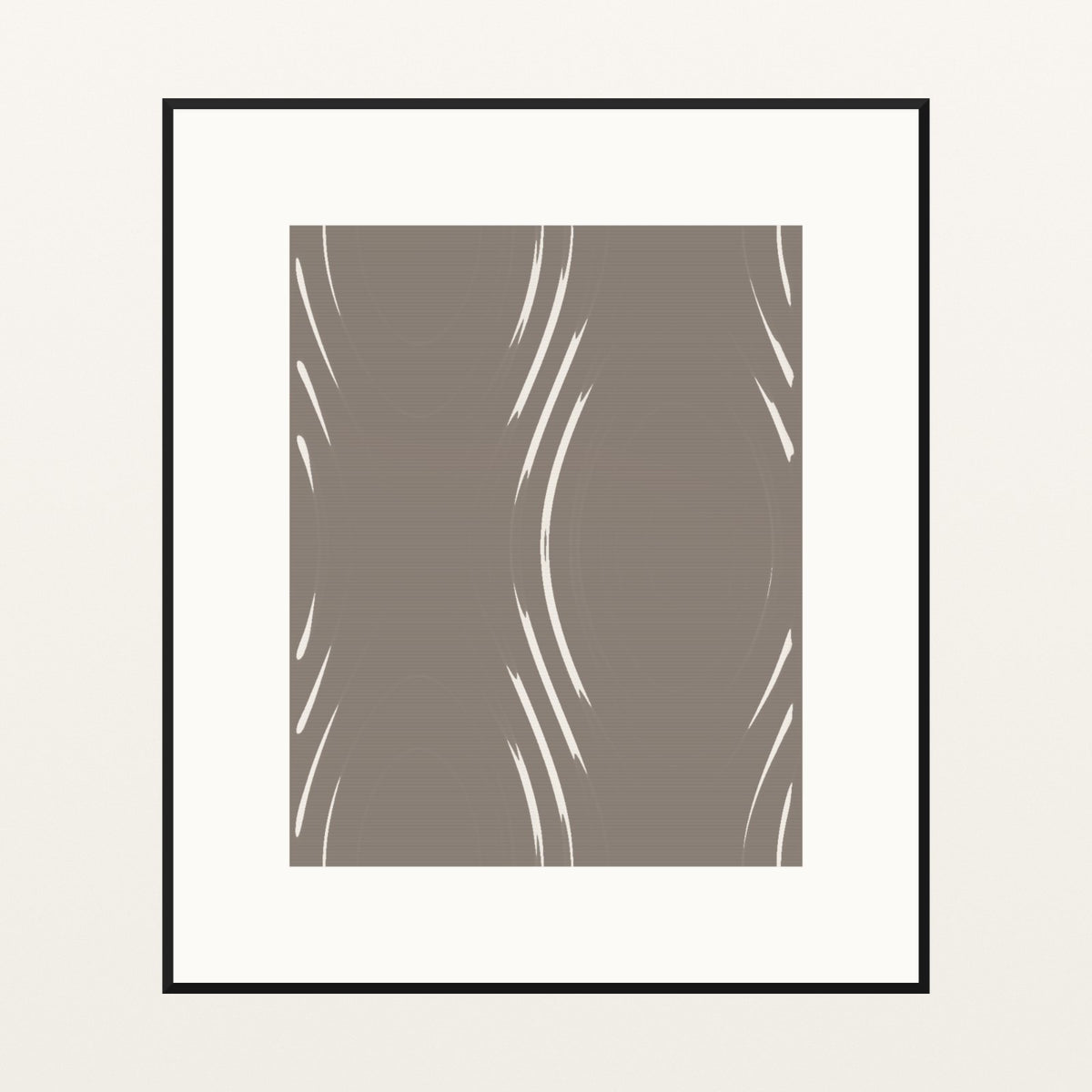 Driftwood Marble Swirl – Signed 50-Edition Giclée Print for Gallery Walls — Black gallery mat