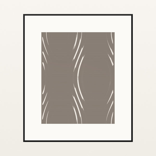 Driftwood Marble Swirl – Signed 50-Edition Giclée Print for Gallery Walls — Black gallery mat