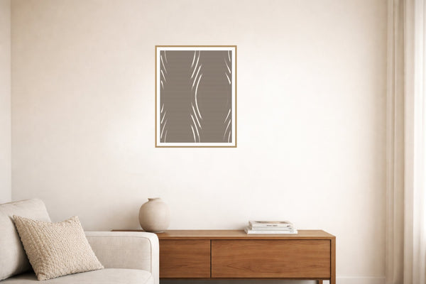 Driftwood Marble Swirl – Signed 50-Edition Giclée Print for Gallery Walls — Living room lifestyle