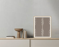 Driftwood Marble Swirl – Signed 50-Edition Giclée Print for Gallery Walls — Grey wall with bowl