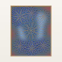 Driftwood Sunflower Etched Line Art Painterly: