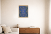 Driftwood Indigo Sunflower Etched Line Art