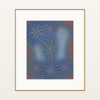 Driftwood Sunflower Etched Line Art Painterly: