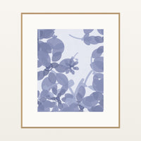 Dusty Periwinkle Ombré Gradient – Premium Ombré Gradient Wall Art Print — Natural gallery mat