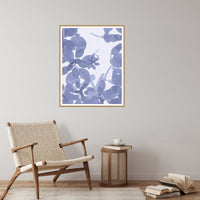 Dusty Periwinkle Ombré Gradient – Premium Ombré Gradient Wall Art Print — Reading nook