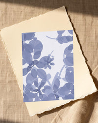 Dusty Periwinkle Ombré Gradient – Premium Ombré Gradient Wall Art Print — Paper/edge detail