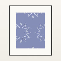 Dusty Periwinkle Ombré Gradient – Signed 50-Edition Giclée Print for Gallery Walls — Black gallery mat