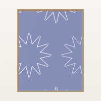 Dusty Periwinkle Ombré Gradient – Signed 50-Edition Giclée Print for Gallery Walls — Floating natural frame