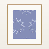 Dusty Periwinkle Ombré Gradient – Signed 50-Edition Giclée Print for Gallery Walls — Natural gallery mat