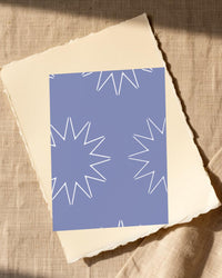Dusty Periwinkle Ombré Gradient – Signed 50-Edition Giclée Print for Gallery Walls — Paper/edge detail