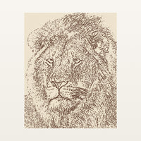 Earth Pigments Etched Line Art – Signed 50-Edition Giclée Print for Gallery Walls — Unframed flat preview