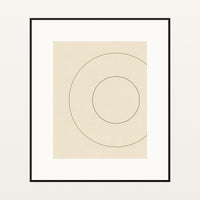 Earth Pigments Geometric – Premium Geometric Wall Art Print — Black gallery mat