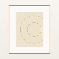 Earth Pigments Geometric – Premium Geometric Wall Art Print — Natural gallery mat