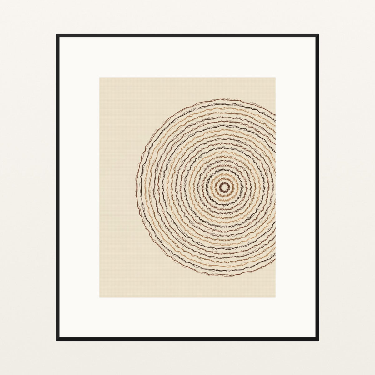 Earth Pigments Geometric – Signed 50-Edition Giclée Print for Gallery Walls — Black gallery mat