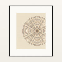 Earth Pigments Geometric – Signed 50-Edition Giclée Print for Gallery Walls — Black gallery mat