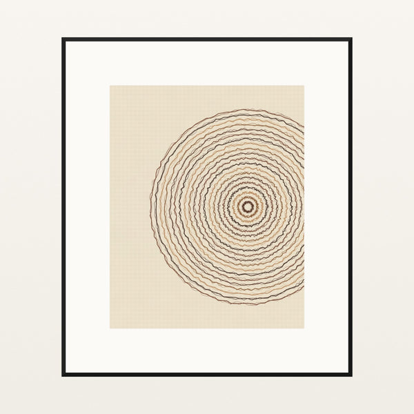 Earth Pigments Geometric – Signed 50-Edition Giclée Print for Gallery Walls — Black gallery mat