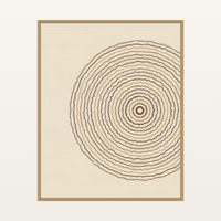 Earth Pigments Geometric – Signed 50-Edition Giclée Print for Gallery Walls — Floating natural frame