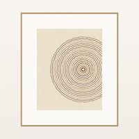 Earth Pigments Geometric – Signed 50-Edition Giclée Print for Gallery Walls — Natural gallery mat