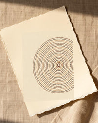 Earth Pigments Geometric – Signed 50-Edition Giclée Print for Gallery Walls — Paper/edge detail