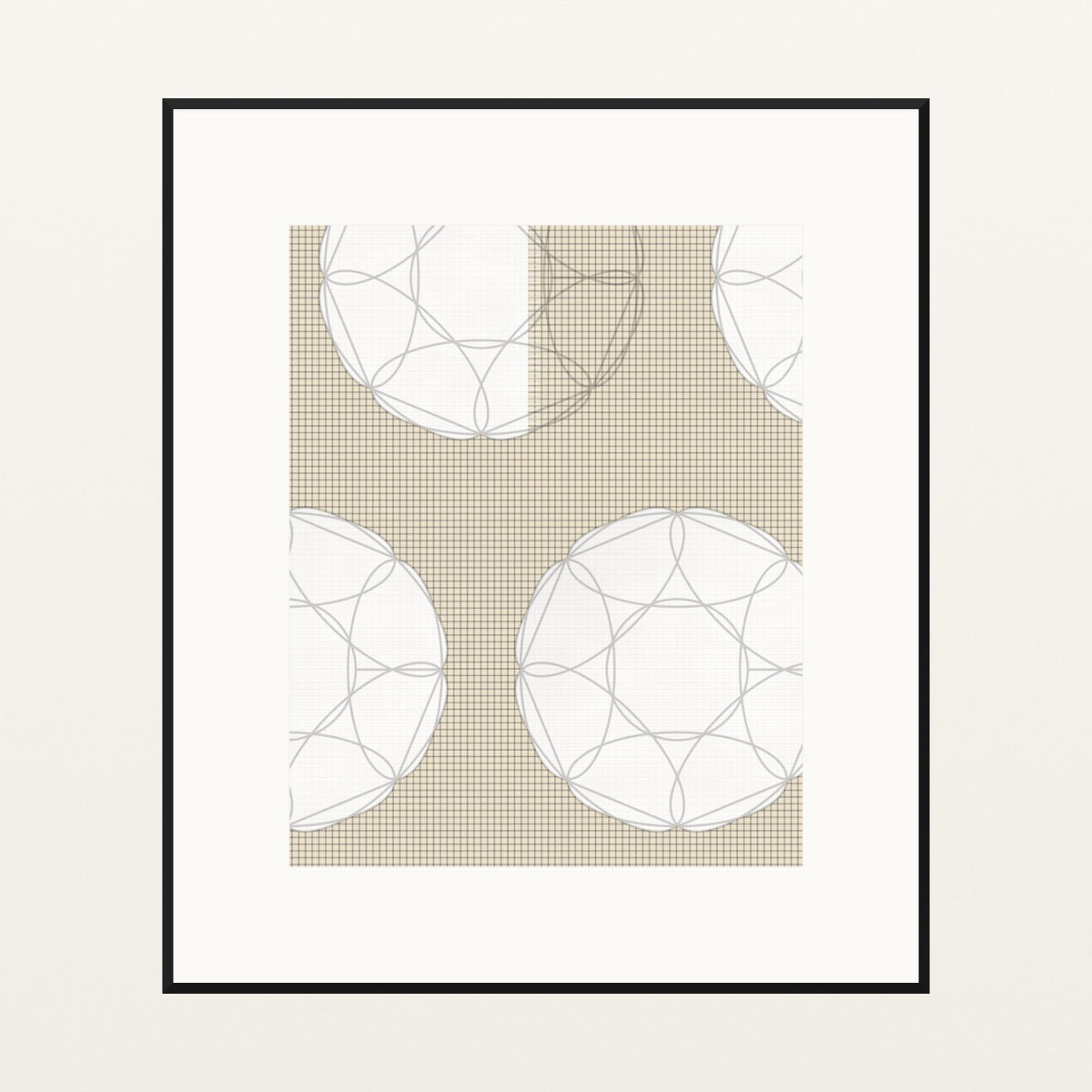 Earth Pigments Jacquard Weave – Premium Jacquard Weave Wall Art Print — Black gallery mat