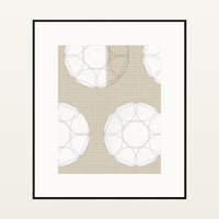 Earth Pigments Jacquard Weave – Premium Jacquard Weave Wall Art Print — Black gallery mat