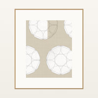 Earth Pigments Jacquard Weave – Premium Jacquard Weave Wall Art Print — Natural gallery mat